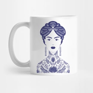 Tattoo Woman purple Mug